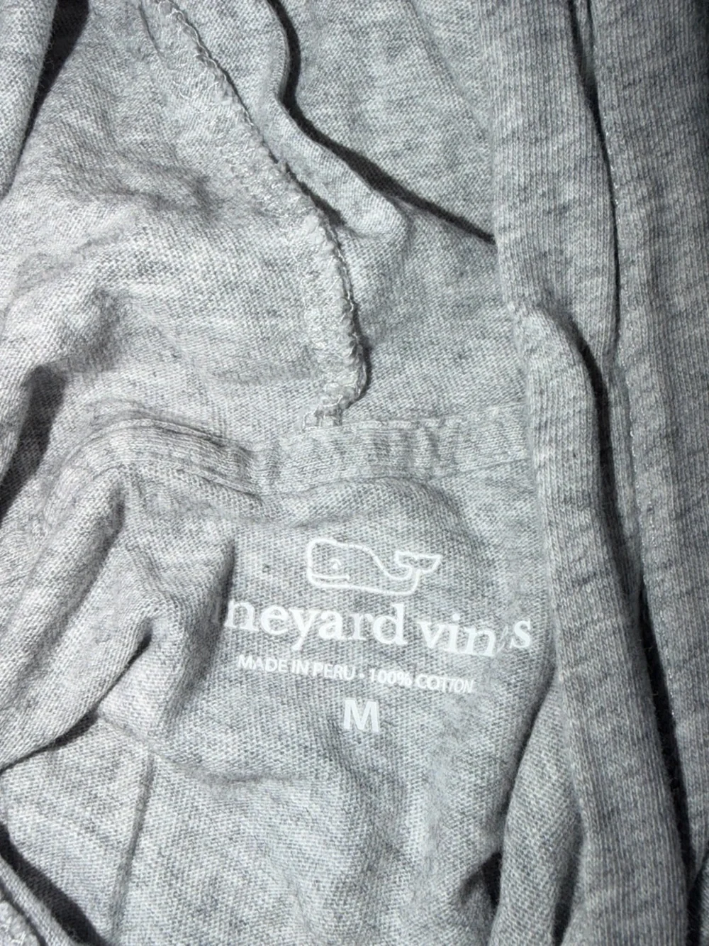 Vineyard Vines Gray Logo Tee - Medium